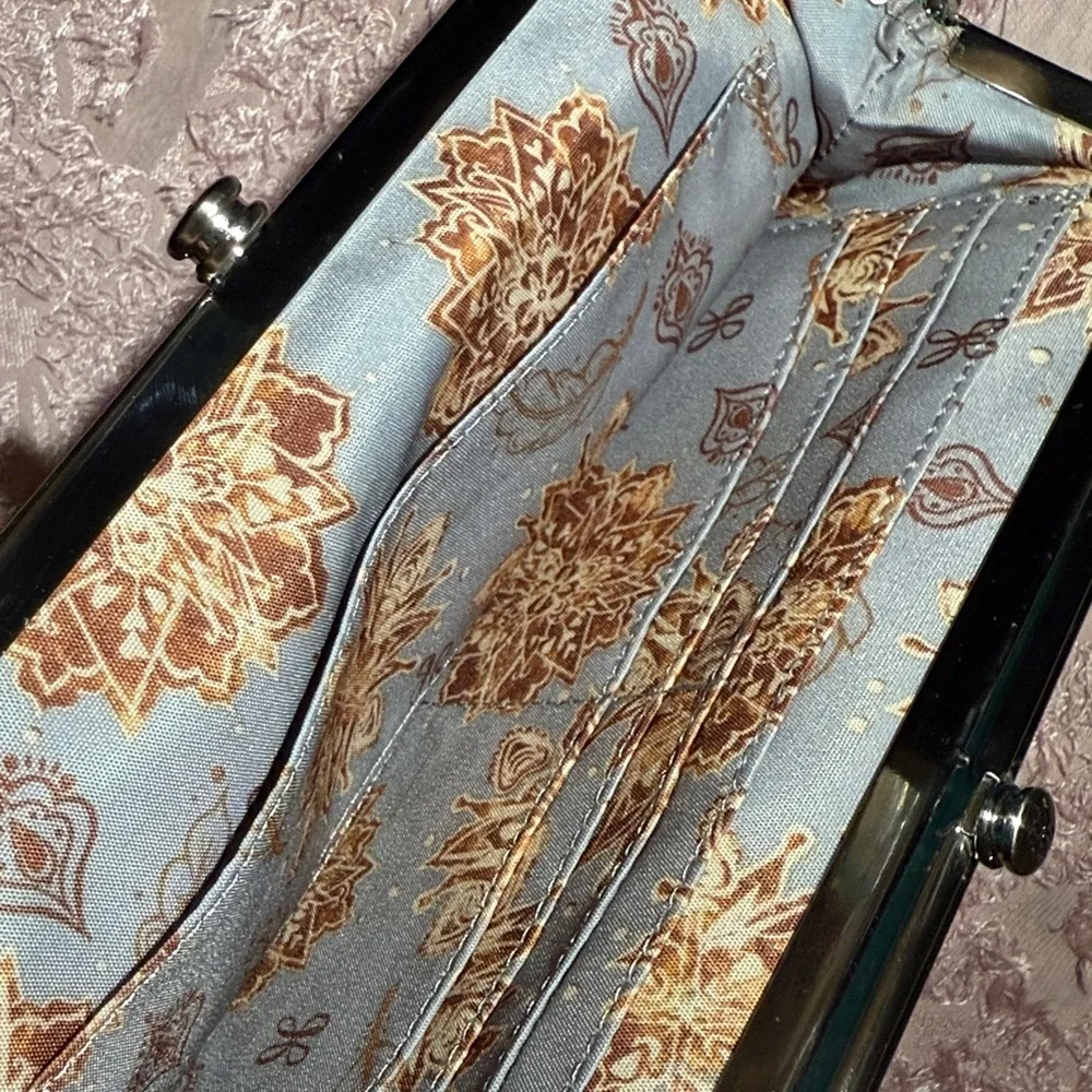 HOBO Blue Lauren Leather Clutch - Picture 8 of 12